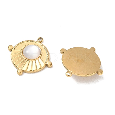 Natural Freshwater Shell Pendants SA-CBA11D7-17A-G-1