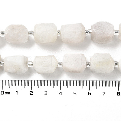 Natural White Moonstone Beads Strands G-C105-A05-01-1