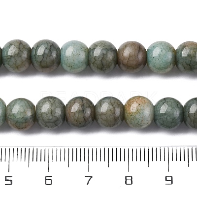 Ombre Effect Dyed Glass Beads Strands GLAA-T031-01O-13-1