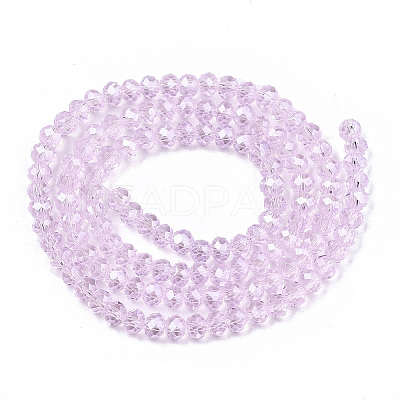 Electroplate Glass Beads Strands EGLA-A034-T4mm-A22-1