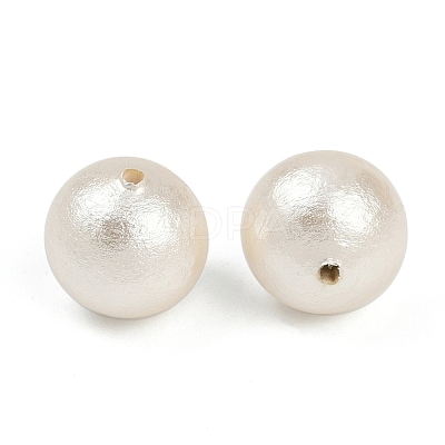 Compressed Cotton Pearl Beads WOVE-V001-A02-10mm-1