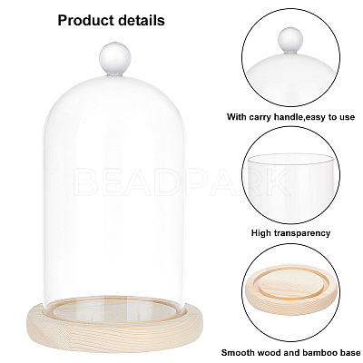 Glass Dome Cover AJEW-WH0307-75A-1