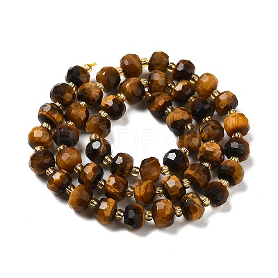 Natural Tiger Eye Beads Strands G-P508-A01-01-1