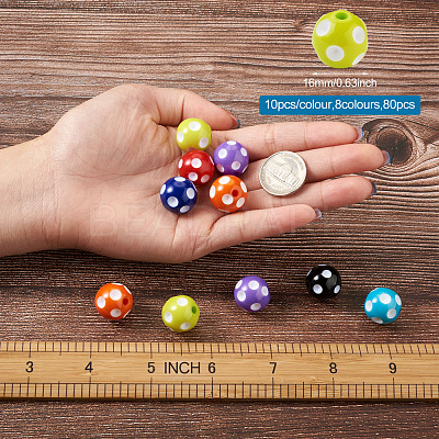 Opaque Resin Beads RESI-CW0001-05-1