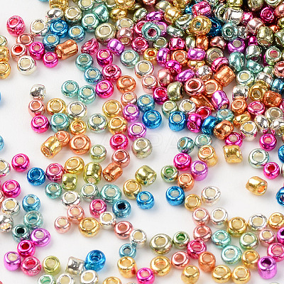 12/0 Plated Glass Seed Beads SEED-T005-05A-1