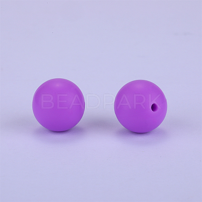 Round Silicone Focal Beads SI-JX0046A-04-1