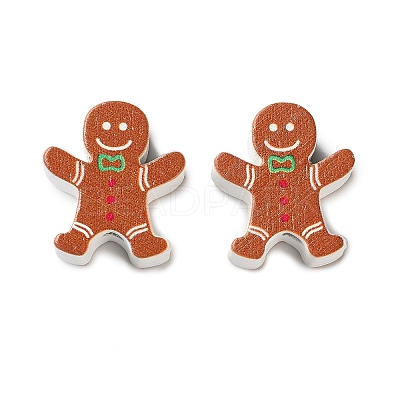 Christmas Theme Schima Wood Beads WOOD-F018-03-1