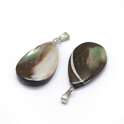 Shell Pendants SSHEL-E564-24B-P-1
