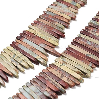 Natural Aqua Terra Jasper Beads Strands G-Z110-D01-1
