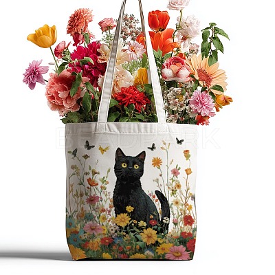Canvas Women's Tote Bags ABAG-WH0057-002-1