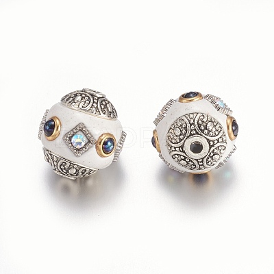 Polymer Clay Beads CLAY-F003-G03-1