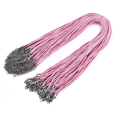 Waxed Cotton Cord Necklace Making MAK-S034-002-1