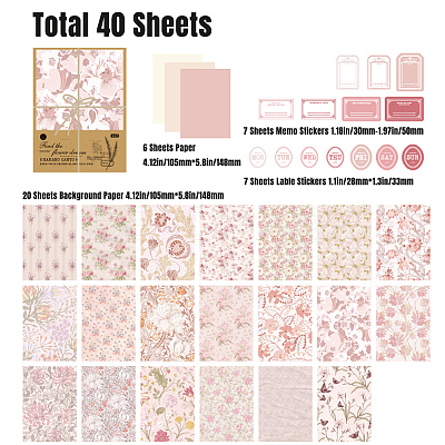 Scrapbook Paper Kits AJEW-WH20004-15E-1