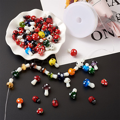 DIY Children's Day Stretch Bracelets Making Kits DIY-KS0001-13-1