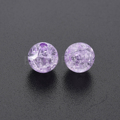 Transparent Crackle Acrylic Beads MACR-S373-66-N06-1