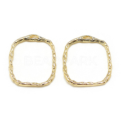Brass Open Back Bezel Pendants LS-X-KK-N200-042-1