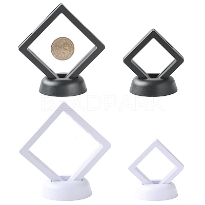4Pcs 4 Styles Plastic 3D Floating Frame Display Holder ODIS-FS0001-02C-1