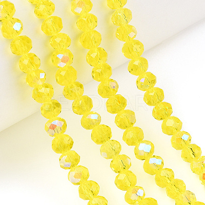 Electroplate Glass Beads Strands EGLA-A034-T3mm-L28-1