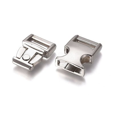 Alloy Adjustable Quick Side Release Buckles LS-PALLOY-WH0067-65P-1