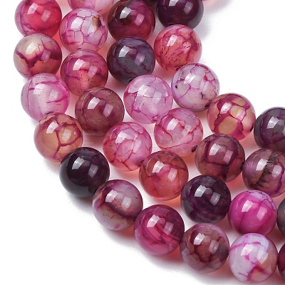 Natural Dragon Veins Agate Beads Strands GG-CBA9070-A01-01-1
