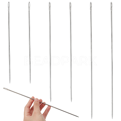 6Pcs 3 Styles Sewing Steel Needles FIND-WR0012-51-1