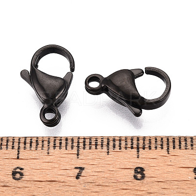 304 Stainless Steel Lobster Claw Clasps LS-STAS-T065-15mm-34B-1