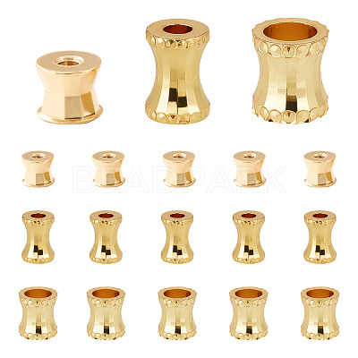 18Pcs 3 Style Brass Beads KK-PH0002-46-1