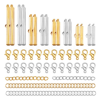 Iron Slide On End Clasp Tubes FIND-PJ0001-01-1