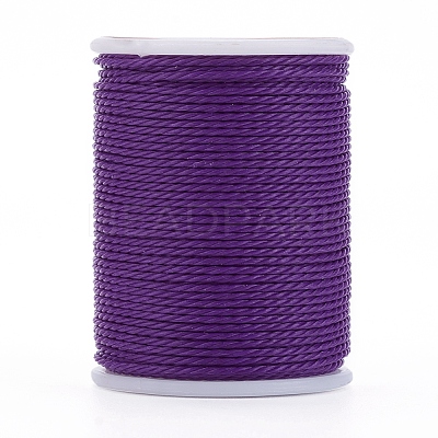 Round Waxed Polyester Cord YC-G006-01-1.0mm-13-1