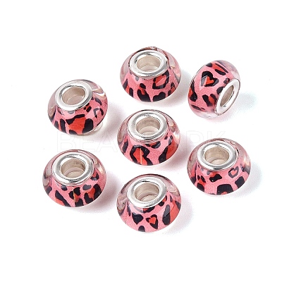 Opaque Resin European Beads RESI-N044-03S-1