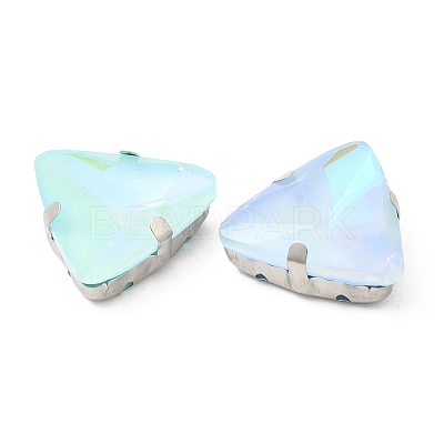 Mocha Fluorescent(MI) Triangle Sew on Rhinestone GGLA-Q086-01A-P03-1
