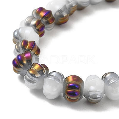 Rainbow Plated Electroplate Glass Beads GLAA-G106-02A-HP02-1