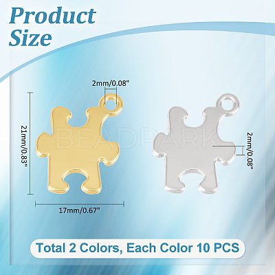 20Pcs 2 Colors Alloy Pendants FIND-UN0003-28-1