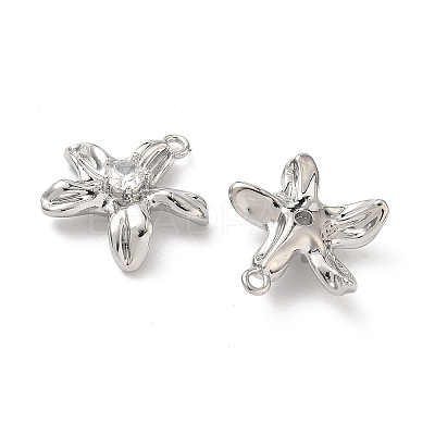 Brass Micro Pave Cubic Zirconia Pendants KK-L260-10P-1