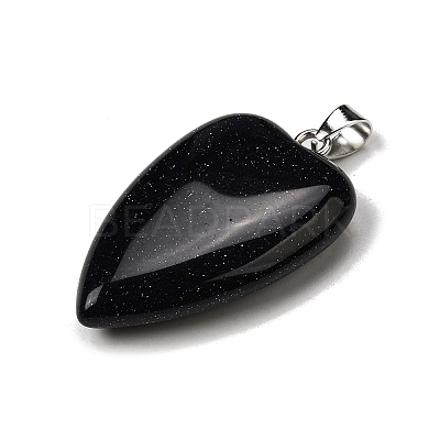 Synthetic Blue Goldstone Pendants G-F820-04P-03-1
