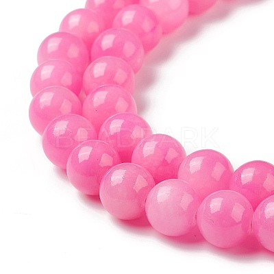 Natural Mashan Jade Round Beads Strands G-D263-10mm-XS34-1