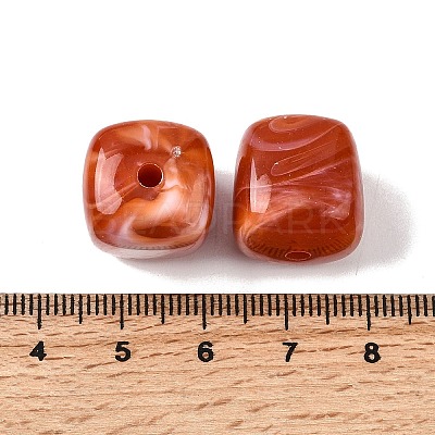 Opaque Acrylic Beads X-OACR-D320-01O-1