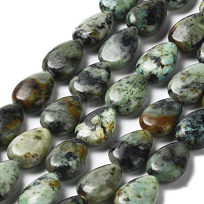 Natural African Turquoise(Jasper) Beads Strands G-L585-F01-01-1
