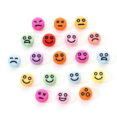 Opaque Acrylic Beads MACR-YW0001-22H-1