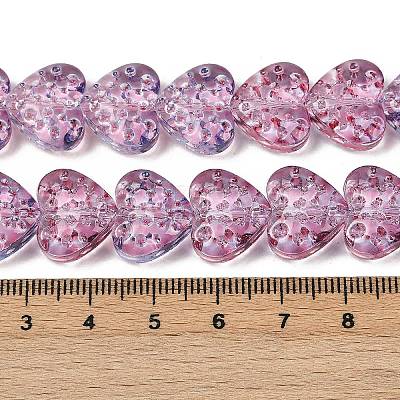 Transparent Glass Beads Strands GLAA-H038-01D-1