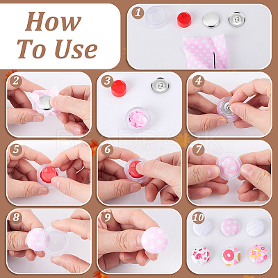 DIY Cover Button Making Kit DIY-GA0006-05B-1