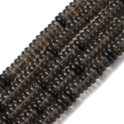 Natural Ice Obsidian Beads Strands G-L624-H17-6x2mm-1
