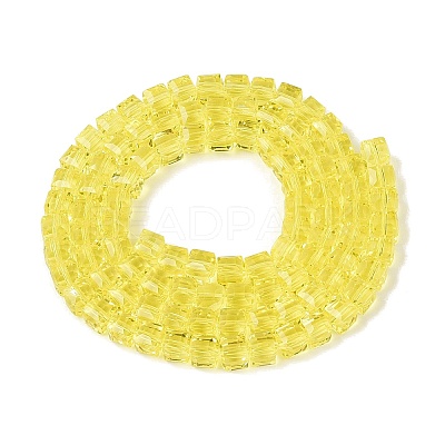 Transparent Glass Beads Strands GLAA-R041-8x8mm-A01-1