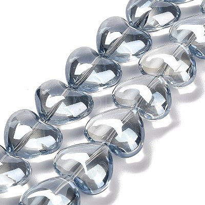 Electroplate Glass Beads Strands EGLA-B008-01A-PL01-1