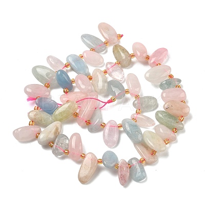 Natural Morganite Beads Strands G-P604-A07-01-1