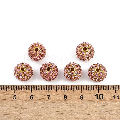 Alloy Rhinestone Beads RB-A034-10mm-A27G-1