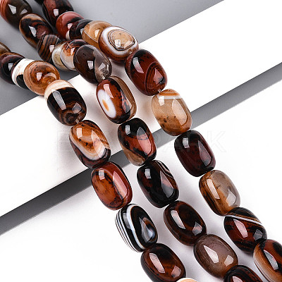 Natural Agate Beads Strands G-N356-02A-10-1
