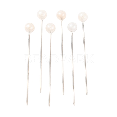 White Color Platinum Plated Ball Head Pins X-NEED-D002-1-1