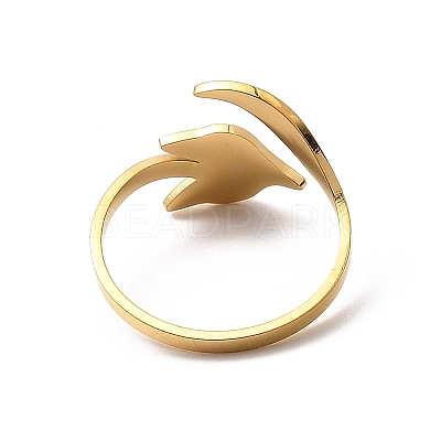 304 Stainless Steel Open Cuff Rings RJEW-Q808-02C-G-1