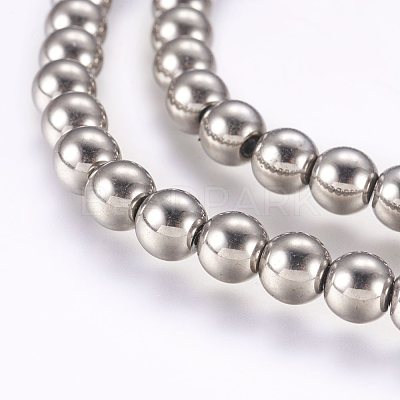 Electroplate Non-magnetic Synthetic Hematite Bead Strands X-G-P277-06-6mm-1